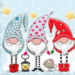 (D) Gnomes 38*38 cm WD2443