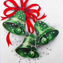 IŠPARDAVIMAS (Panaikintas) Žali varpeliai 38*38 cm WD2445