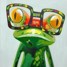 (D) Colourful Frog 20*20 cm WD2373