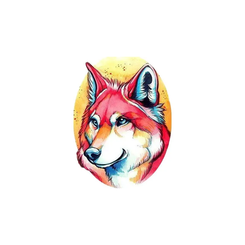 (Discontinued)Colourful Husky 20*20 cm WD2376