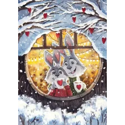 SALE (Discontinued) Rabbits' Cosy Home 27*38 cm WD2384