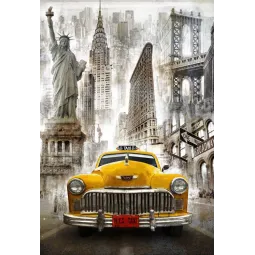 (D) New York Taxi 68*100 cm WD2385