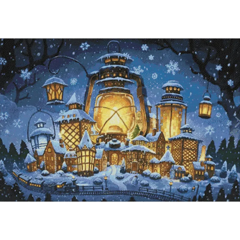 (D) Christmas Lights 100*68 cm WD2387