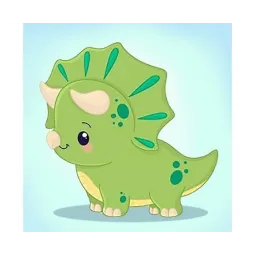 (D) Dinosauras Tosha 20*20 cm WD2535