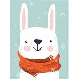 (D) Schneehase 15*20 cm WD2539