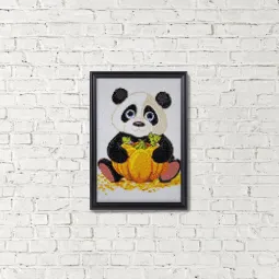 (D) Panda with Pumpkin 20 х 30 cm WD318