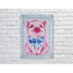 (D) Niedliches Schweinchen 20*30 cm WD2289