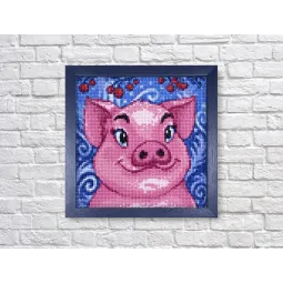 VERKAUF (Nicht mehr im Sortiment) Kleines Schweinchen 20*20 cm WD2297