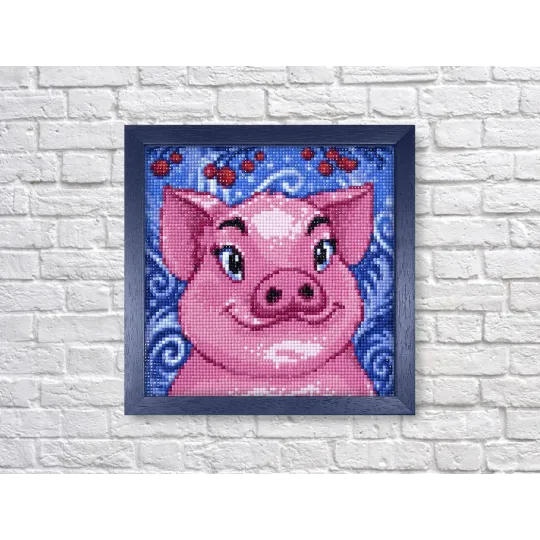 VERKAUF (Nicht mehr im Sortiment) Kleines Schweinchen 20*20 cm WD2297