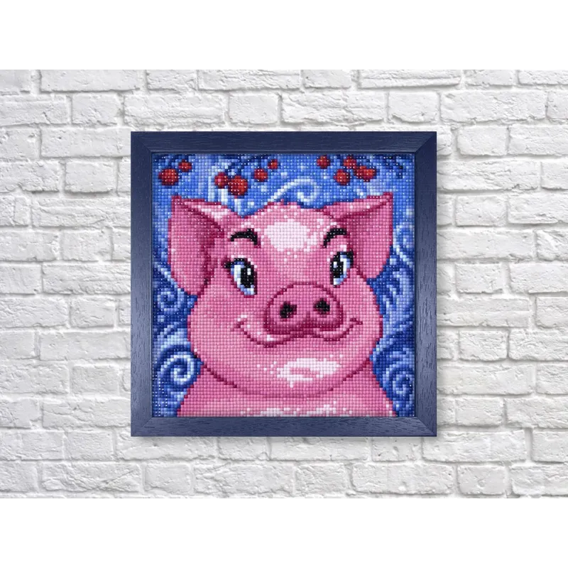 VERKAUF (Nicht mehr im Sortiment) Kleines Schweinchen 20*20 cm WD2297