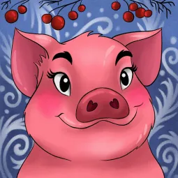 IŠPARDAVIMAS (Nutrauktas) Little Piggy 20*20 cm WD2297