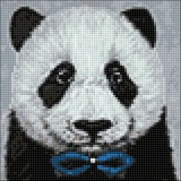 (D) Panda mit Fliege 20x20 cm WD2466