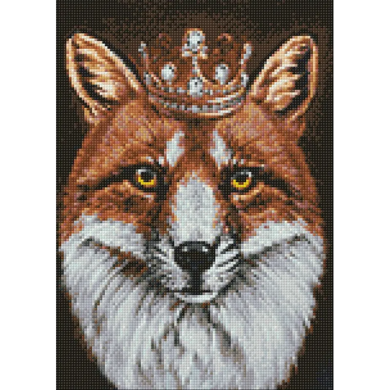 AUSVERKAUF (Abgekündigt) Fox King 27x38 cm WD2467