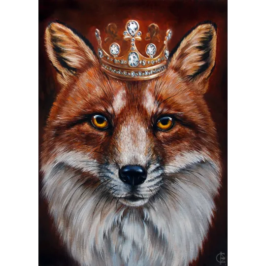 SOLDE (Abandonné) Fox King 27x38 cm WD2467