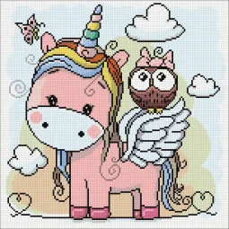 (D) Beste Freunde 38*38 cm WD2472