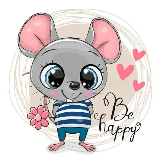 (D) Kleine Maus 20*20 cm WD2477
