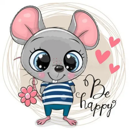 (D) Kleine Maus 20*20 cm WD2477