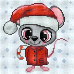 (D) Weihnachtsmaus 20*20 cm WD2478