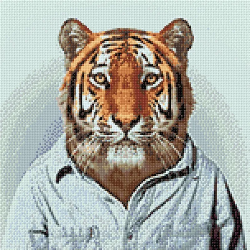 VENTE (Arrêt) Mr Tiger 38 х 38 cm WD258