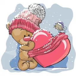 (D) Teddybär 20*20 cm WD2303