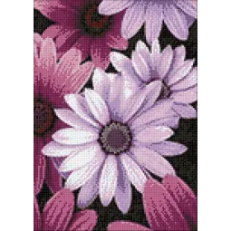 (D) Violetinės ramunės 27*38 cm WD2306