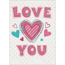 SALE (Discontinued) Love You 27*38 cm WD2314