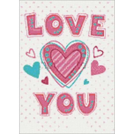 SALE (Discontinued) Love You 27*38 cm WD2314