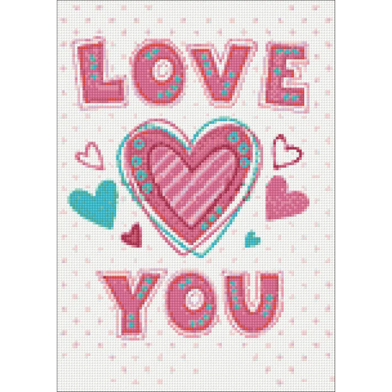 SALE (Discontinued) Love You 27*38 cm WD2314