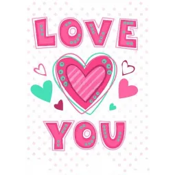 IŠPARDAVIMAS (Nutrauktas) Love You 27*38 cm WD2314