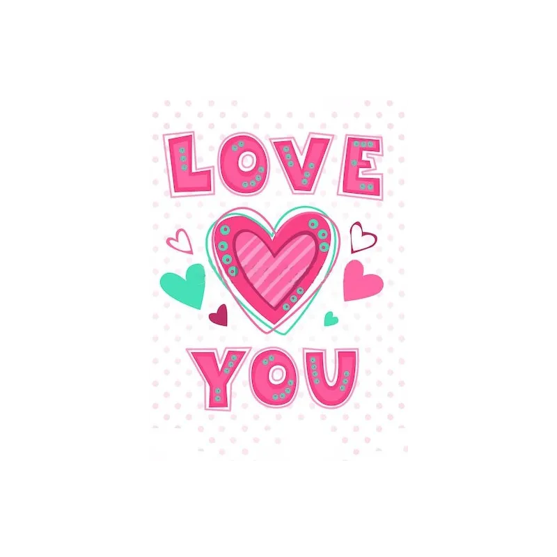 SALE (Discontinued) Love You 27*38 cm WD2314