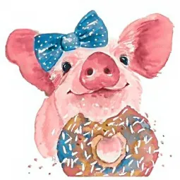 SONDERVERKAUF (Nicht mehr im Sortiment) Süßigkeitenliebhaber 20*20 cm WD295