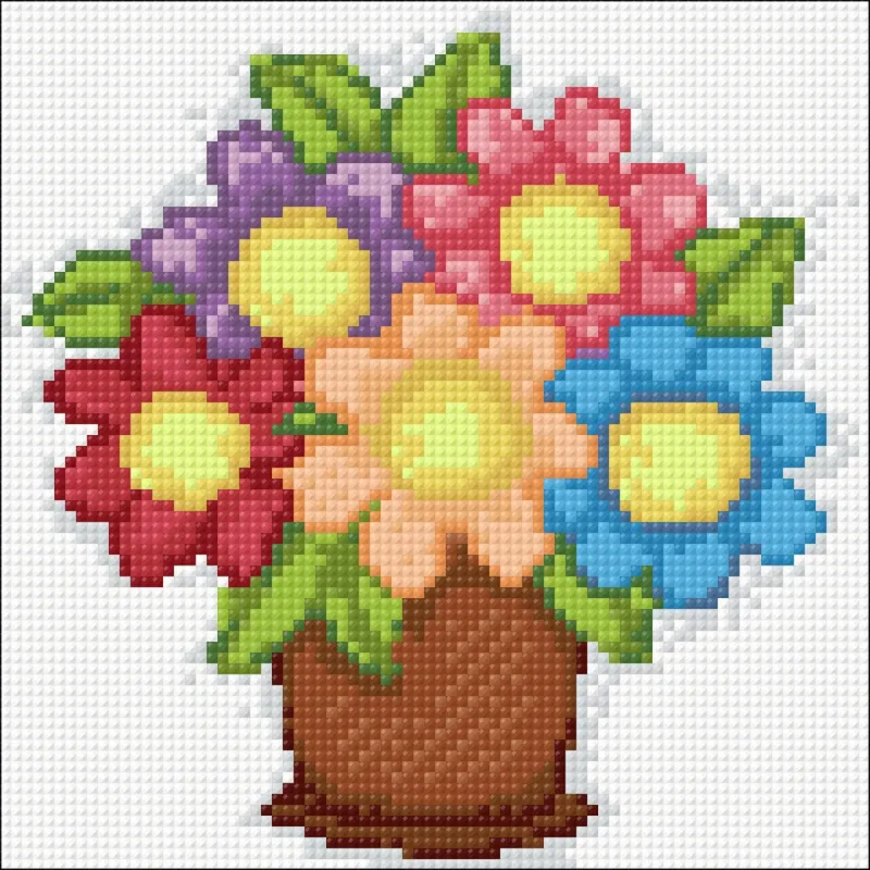 (Auslaufartikel)Blumenstrauß 20*20 cm WD297