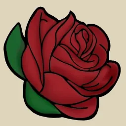 AUSVERKAUF (Abgekündigt) Rosenknospe 20*20 cm WD299