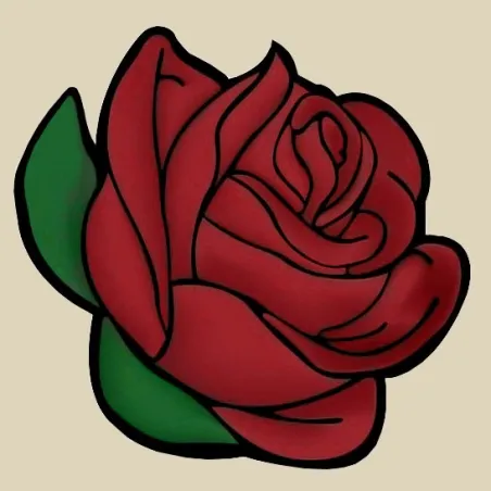 AUSVERKAUF (Abgekündigt) Rosenknospe 20*20 cm WD299