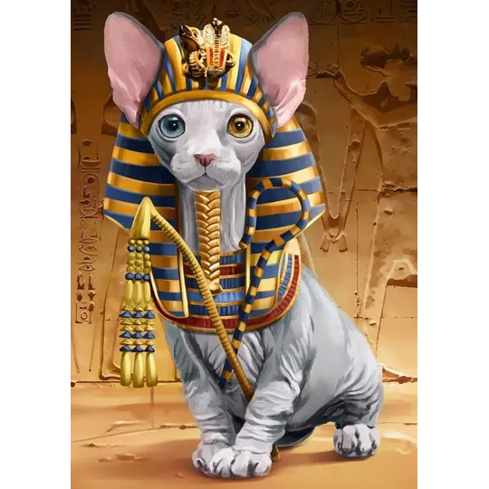 (Eingestellt) Pharao Sphynx Katze 27*38 cm WD2511