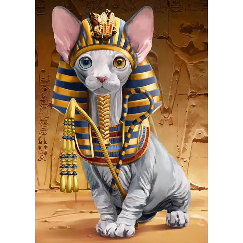 (Eingestellt) Pharao Sphynx Katze 27*38 cm WD2511