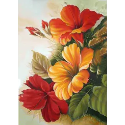 (D) Explosion de fleurs 27*38 cm WD017
