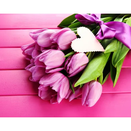 SALE (Discontinued) Tulips and Love 48*38 cm WD022