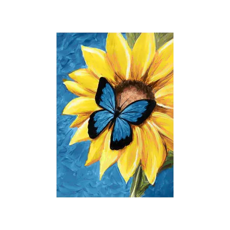 Papillon et Tournesol 27*38 cm WD031