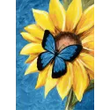 Papillon et Tournesol 27*38 cm WD031