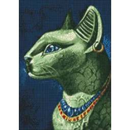 (D) Smaragd Katze 27*38 cm WD141