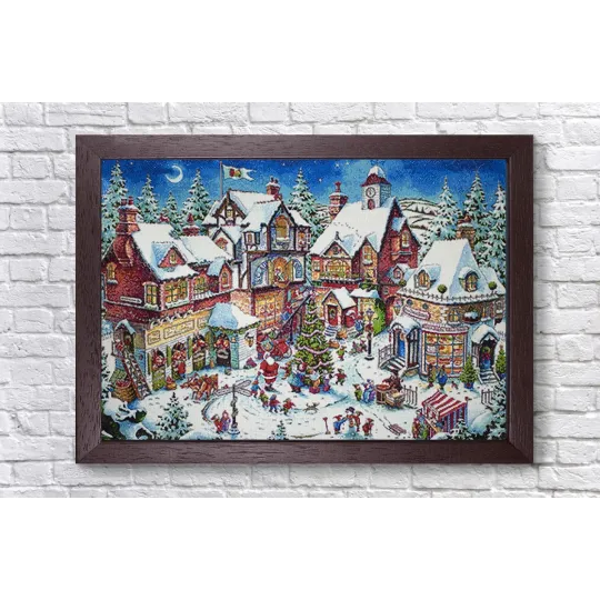 (D) Weihnachtsgetümmel 100*68 cm WD2429