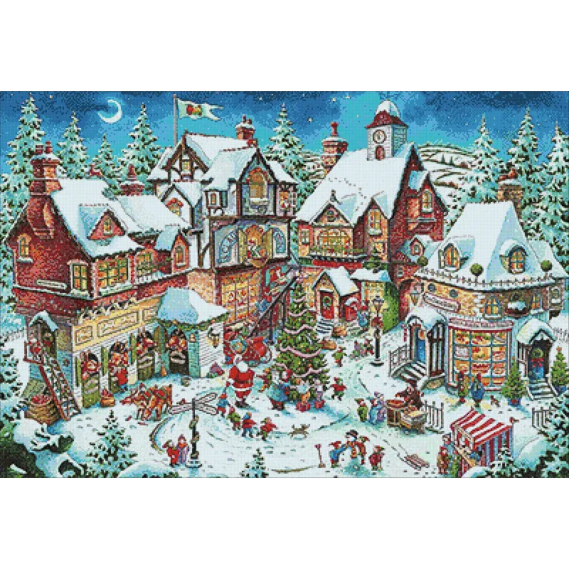 (D) Weihnachtsgetümmel 100*68 cm WD2429