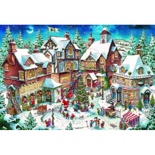 (D) Weihnachtsgetümmel 100*68 cm WD2429