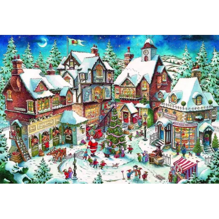 (D) Weihnachtsgetümmel 100*68 cm WD2429