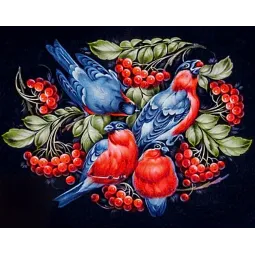 VENTE (Arrêt)Motif russe 48 x 38 cm WD233