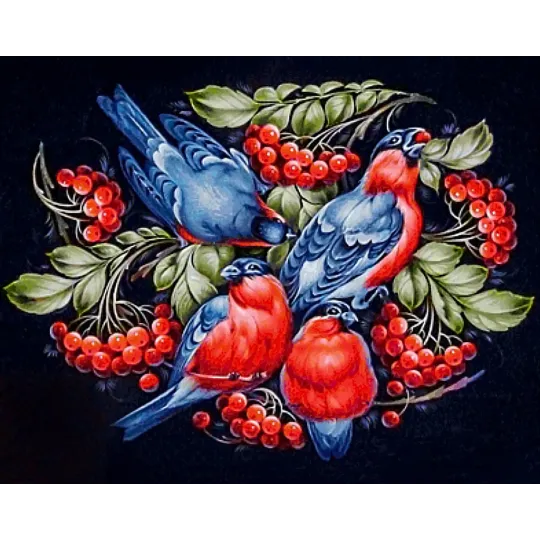 VENTE (Arrêt)Motif russe 48 x 38 cm WD233