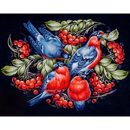 VENTE (Arrêt)Motif russe 48 x 38 cm WD233