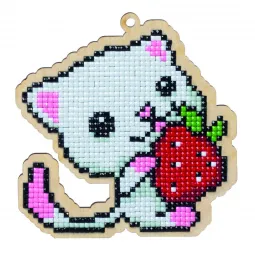 Chaton avec Fraise WWP125