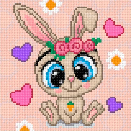 Kleiner Hase 20*20 cm WD2533 (D)